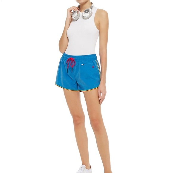 PERFECT MOMENT Striped Washed-Woven Shorts - Picture 1 of 16